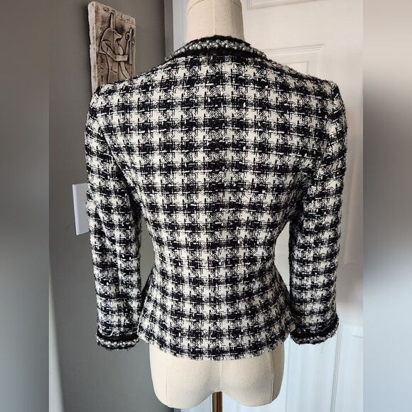 Tahari Tweed Blazer with Pearl Embellishments - Picture 10 of 17